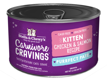 Stella & Chewys Carnivore Cravings Purrfect Chicken and Salmon Pate Can Kitten Online Hot Sale