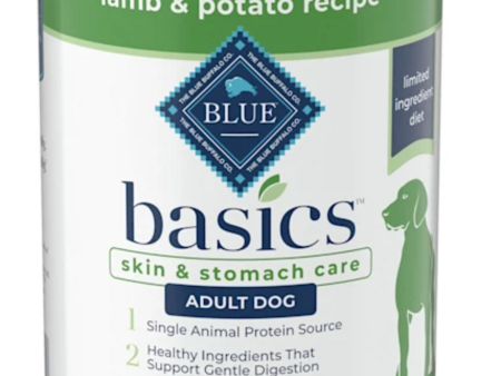 Blue Buffalo Basics Skin & Stomach Care Grain-Free Lamb & Potato Adult Canned Dog Food For Discount